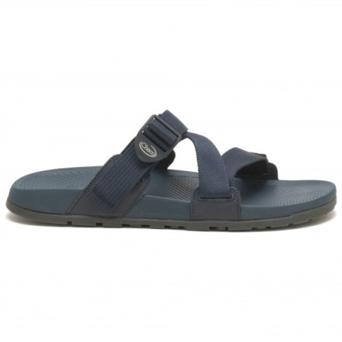 Chacos Navy Lowdown Slide-Sandalen