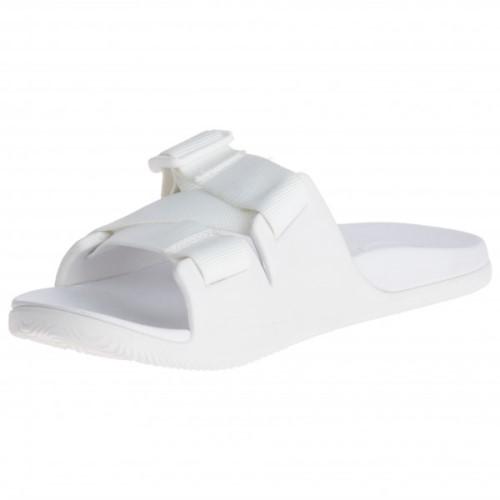 Chacos White Chillos Slide-Sandalen Für Damen