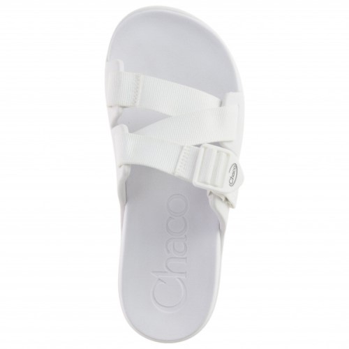 Chacos White Chillos Slide-Sandalen Für Damen