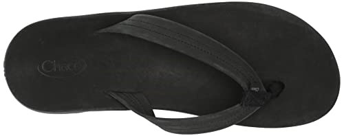 Klassischer Leder-Flip-Flop Für Herren In Schwarz Chacos