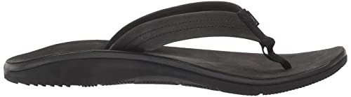 Klassischer Leder-Flip-Flop Für Herren In Schwarz Chacos