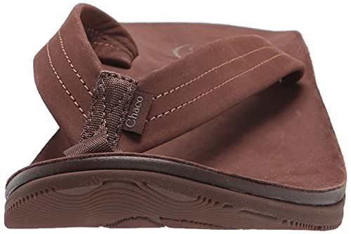 Klassischer Leder-Flip-Flop Für Herren In Dunkelbraun Chacos