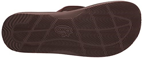 Klassischer Leder-Flip-Flop Für Herren In Dunkelbraun Chacos