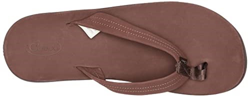 Klassischer Leder-Flip-Flop Für Herren In Dunkelbraun Chacos