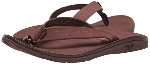 Klassischer Leder-Flip-Flop Für Herren In Dunkelbraun Chacos