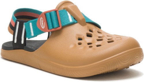Retro Kamelbrauner Chilos Clog Chacos Für Damen