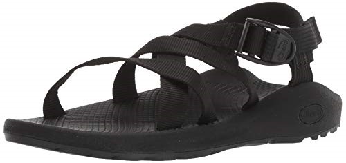 Solide Schwarze Damen Sport Sandale Chacos