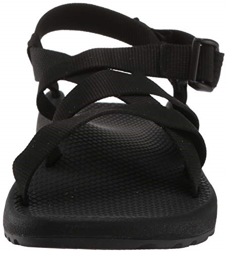 Solide Schwarze Damen Sport Sandale Chacos