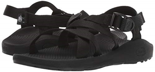 Solide Schwarze Damen Sport Sandale Chacos