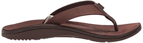 Klassischer Leder-Flip-Flop Für Damen In Dunkelbraunem Chacos