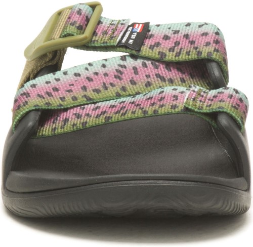 X Thomas Rhett Chillos Slide Chacos Rainbow Trout Für Damen